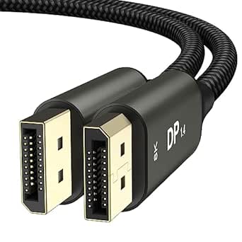 Ablink Câble DisplayPort 8K 1.4, DP 1.4 (8K @ 60 Hz, 2K @ 240 Hz, 4K @ 144 Hz, 32,4 Gbit/s), Câble DisplayPort Vers Port D'affichage 1.4 (câble DP