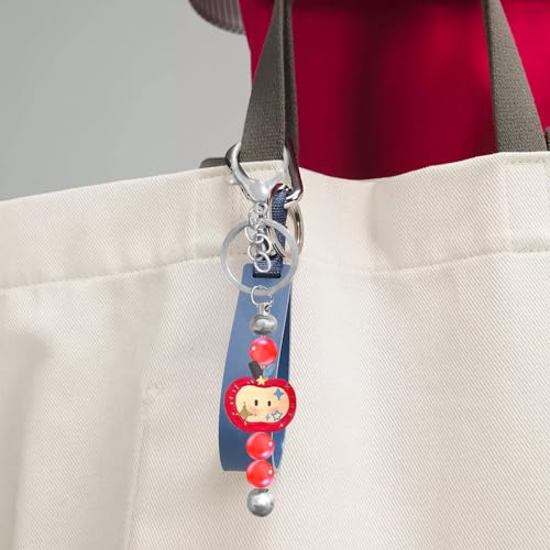 Porte-clés barre en métal robuste avec perles interchangeables