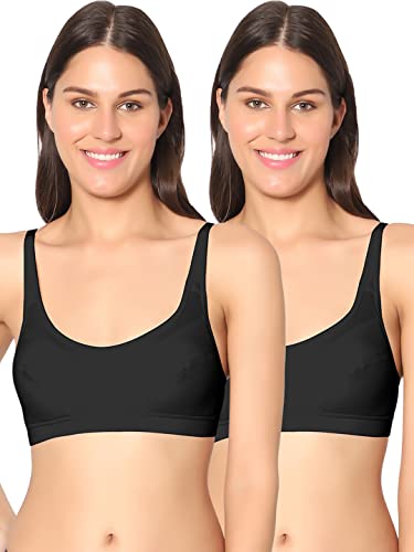 Image of SONARI Dazzle Womens Lightly Padded Minimizer Bra | Non-Wired, Moderate Coverage, Stretch Cotton, Hand Washable, Regular Wear (DB540,Pack of 2)