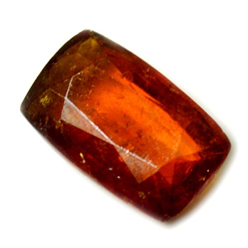 Hessonite naturelle rouge rectangle, la pierre de passion pour vos bijoux de famille