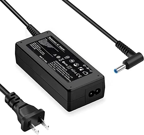 45W 19.5V 2.31A AC Adapter Charger for HP Laptop Chromebook Elitebook 840 HP Pavilion Spectre Envy X360 HP Stream Probook Zbook Chrome Book Blue Tip Computer Notebook Power Cord Replacement Plug