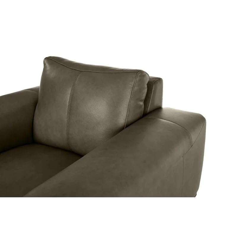 Image of LEGACY OF COMFORT Conley Leather Armchair Lounger Armchair Sofa One Seater Sofa for Living Room Offices Hotels (Green, One Seater)