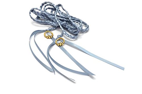 Steel Blue Claddagh Wedding Handfasting Cord #Divinitybraid #Handfasting #Wedding #Celtic #Celticknot #TOP6