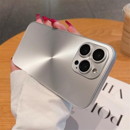 Coque iPhone 14 Pro Max antichoc argent résout les rayures motif aurora