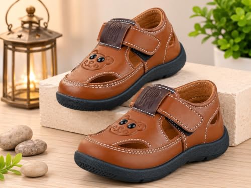 Image of Goal-1 Sandals Casual Fisherman Adjustable Sporty Summer Closed Comfortable Toe Sandals with Premium PU Padding For unisex kids-pack of 1(18 Months-4.5 Years)