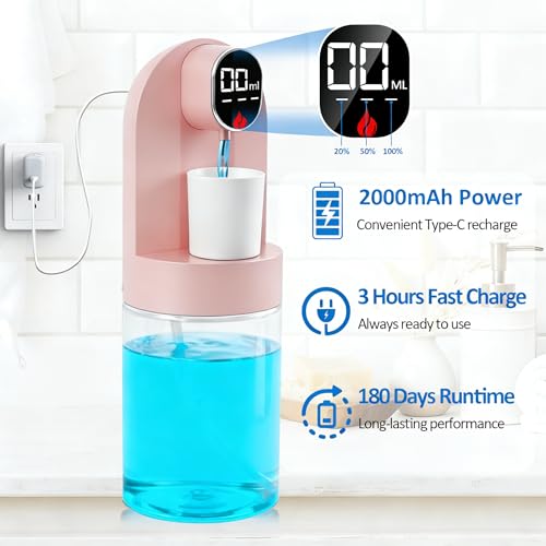 Image of Mouthwash Dispenser for Bathroom, Automatic Mouthwash Dispenser, 20.29 oz Touchless Electric Wall Mounted Mouth Wash Dispenser, 4 Modes with 4 Magnetic Cups for Kids & Adults,Bathroom Accessories Set