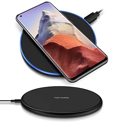 QI Wireless Charger Schnell Ladegerät kompatibel mit Xiaomi 15/15 Ultra Induktive Ladestation 15W Universal Schnellladestation Kabellos, Farben:Schwarz