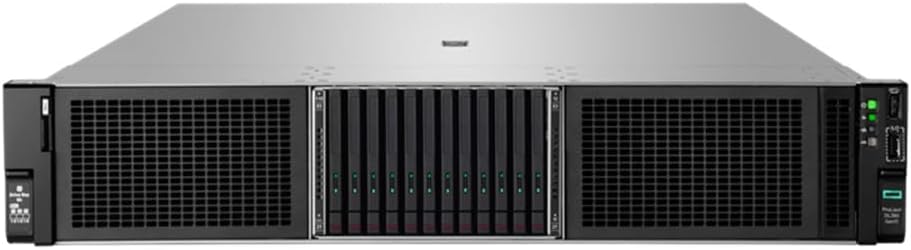 HPE ProLiant DL380 Gen11 2U Rack Server Bundle with Dual Xeon 4410y 12-Core 2GHz, 256GB DDR5 Memory, 15.36TB Enterprise SAS 12Gb/s SSD Storage, RAID, Dual Power, iLO and Rail Kit