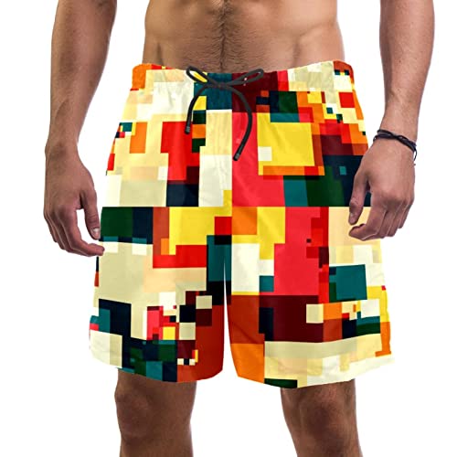 Short de plage à séchage rapide JDEZ résistant au chlore pour homme