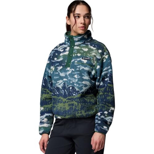 Columbia Women's Helvetia Ii Printed Cropped Half Snap3