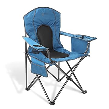 coleman portable camping quad chair with 4 can cooler