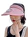 Czapka przeciwsłoneczna z wentylatorem dla kobiet/mężczyzn/dzieci, bez bólu głowy, z szerokim rondem, osłona przeciwsłoneczna, czapka golfowa z ochroną UV, regulacja prędkości 3,Pink,One Size