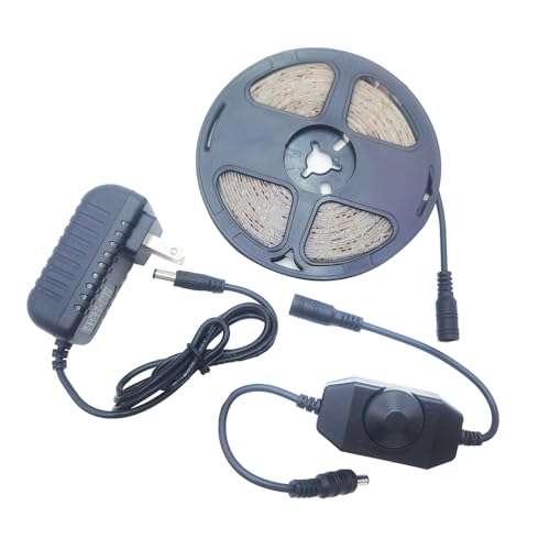 Tira de luces LED blanco cálido, 5 m regulable miniatura 1