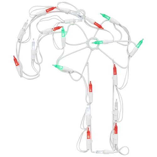 LED Candy Cane Window Silhouette Christmas Decoration - 12