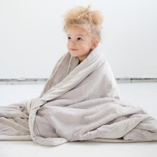 Image of Saranoni Receiving Blankets for Babies Super Soft Boutique Quality Lush Luxury Baby Blanket (Feather, Receiving Blanket 40" x 30")