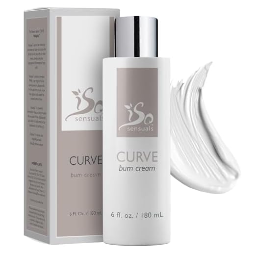 IsoSensuals CURVE Butt Enhancement Cream - for Women and Men, Natural Growth and Plumping Enhancer, Faster, Thicker, Bigger Results, 2 Month Supply