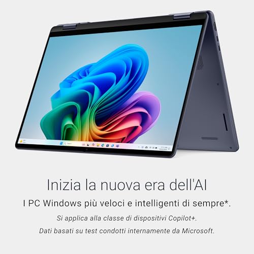 16 Plus 2-in-1 Copilot+ PC DB06250 16" 2.5K Mini-LED HDR600 Touchscree, Intel Core Ultra 7 Serie 2, Intel Arc, 16 GB RAM, 1 TB SSD, Windows 11 Home, Tastiera retroilluminata QWERTY, Blue - Notebook - Immagine 12