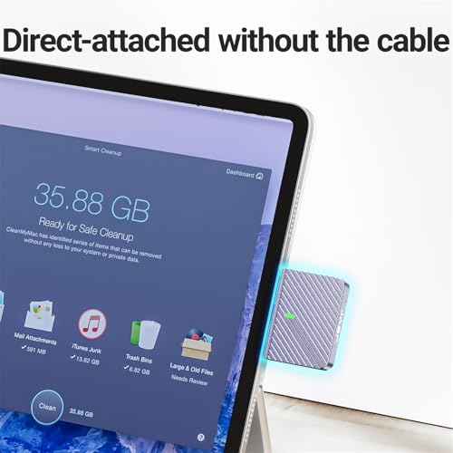 JEYI 2230 M.2 Enclosure, Direct-Attached Wire-Free USB C 10Gbps M.2 NVMe SSD Enclosure Adapter, 2tb Max - i9 Zebra 2230C