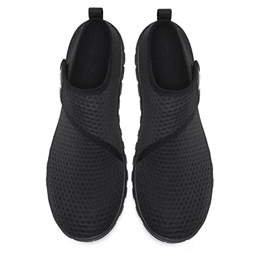 Image of Racqua Men's Women's Water Shoes Barefoot Quick Dry Lightweight Aqua Shoes Swim Beach Shoes, Hd134-black, 10 Women /9 Men