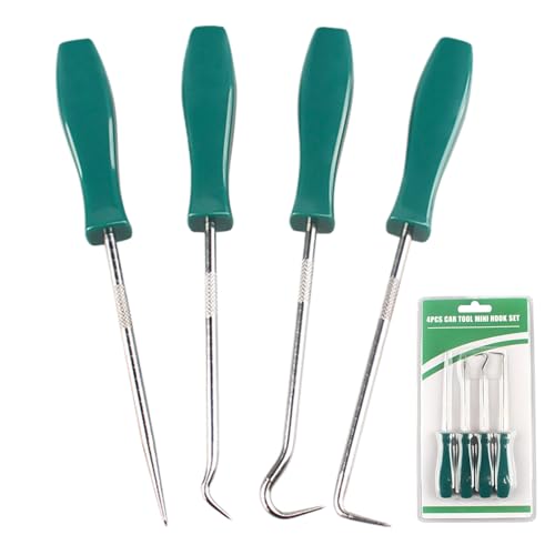 Seal Puller,4-Pieces Portable Precision Professional O Ring Separator - Crankshaft Seal Tool,for Installation Bearing Lock Automotive Mechanic Detailing Car