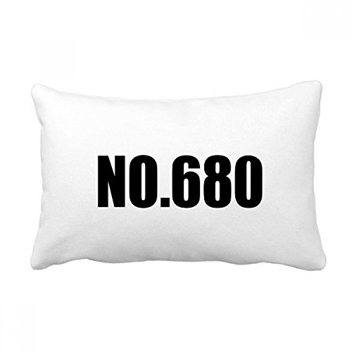 Oreiller de décoration multicolore Numéro 680 Chanceux, l'idée cadeau parfaite pour la maison - 2