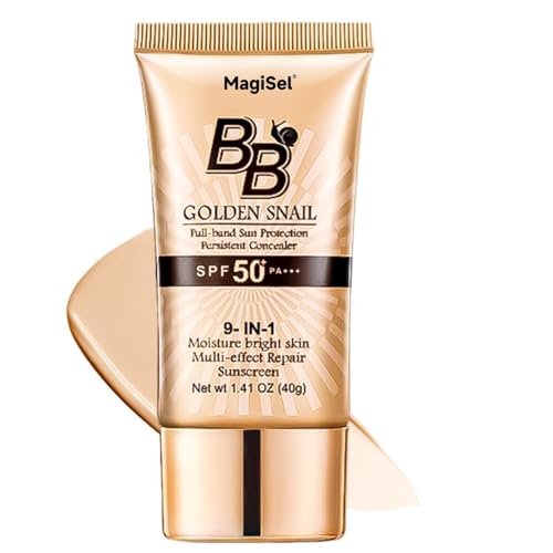 Bb Cream, Hidratante Y Cubriente, Base Hidratante Para La Piel, Ayuda A Iluminar La Tez Bb Caracol Protector Solar, Crema Base Para Hidratar Las Nutrición 40 G (Color Natural)