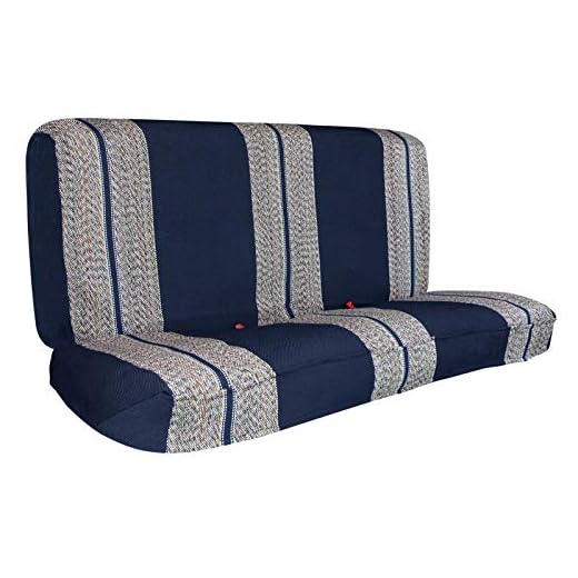 Leader Accessories Saddle Blanket Blue Car Seat Cover Universal for Full Size Pickup Trucks Bench Seats