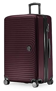 Hauptstadtkoffer Mitte - Großer Hartschalenkoffer, TSA, 4 Rollen, Check-In Gepäck mit 8 cm Volumenerweiterung, 77cm, 130 Liter, Burgund