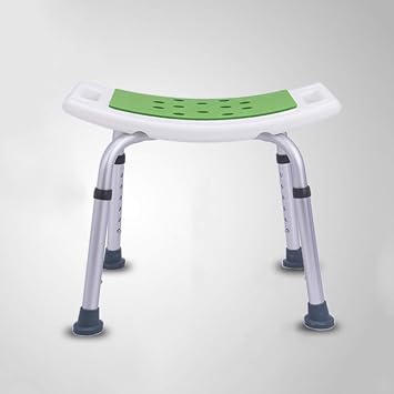 Shower Chair for Elderly Heavy Duty Height Adjustable, with Arms and Back Seniors Disabled Shower Booster Seat, Portable Bath Lifts Shower Stools Skid Safety Load Weight 150Kg,Whit