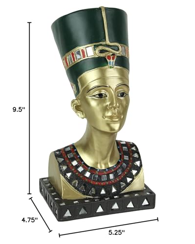Estatua Busto de la Reina Nefertiti Egipcia Antigua miniatura 4