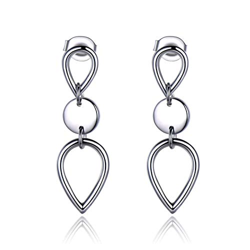 Boucles d'oreilles pendantes en argent 925 le cadeau femme parfait en larme