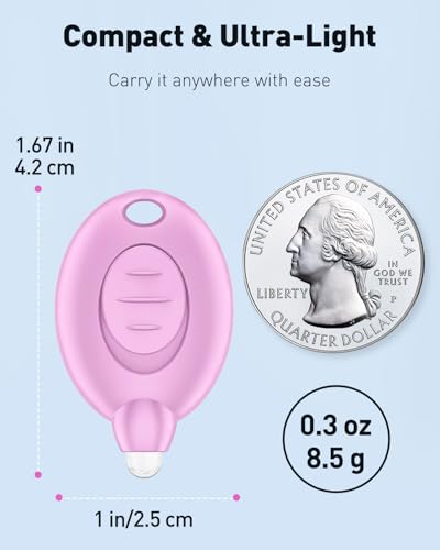 Uniclife 5 Pack LED Keychain Flashlight, 12 Lumen Mini Flashlight Keychain, Portable Mini Flashlights Bulk, Tiny Keychain Light for Outdoor, Work, Camping & Hiking, 5 Color Shells - Image 2