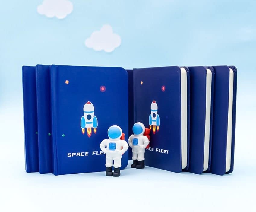 Image of Crackles Space Theme Design Stationery Writing Set for Kids (5 Pencils, 5 Different Shapes Erasers, 1 Notebook, 1 Sharpener)