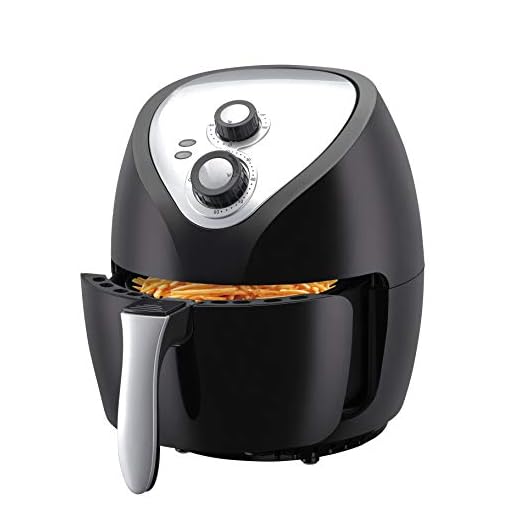 Emerald Air Fryer 4.0 Liter Capacity with Rapid Air Technology, Slide Out Basket, & Pan 1400 Watts (1811)