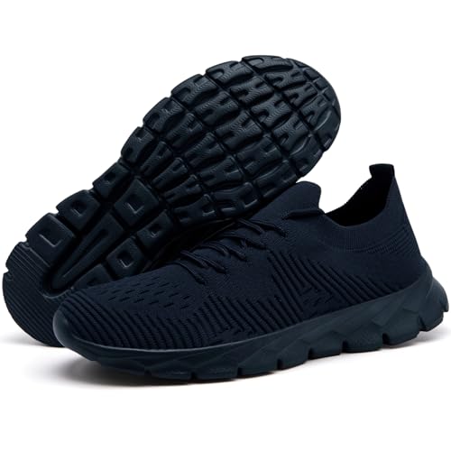 Image of Mens Running Shoes Fashion Sneakers Slip on Breathable Tennis Gym Sports Workout Walking Shoes Lightweight