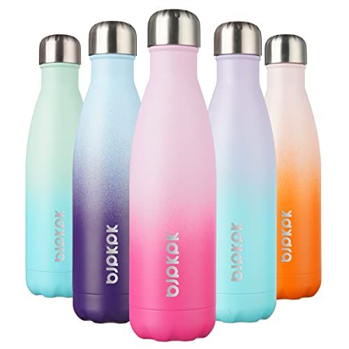 Image of BJPKPK 17 oz Insulated Water Bottle, Stainless Steel Flask, Leak Proof