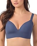Le Mystere Women's Smooth Shape 360 Smoothing Bra, Azure Blue, 36C