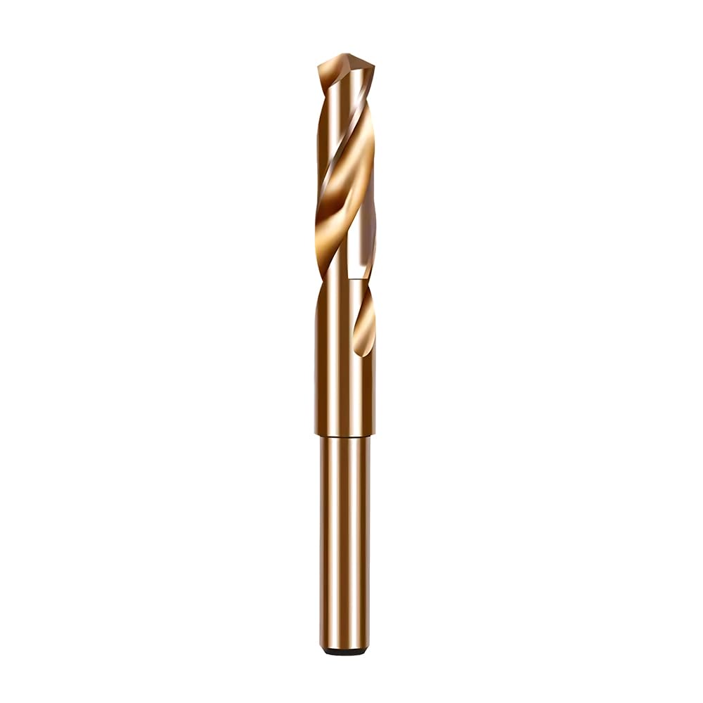 6542 HSS Drill Bit 14mm Reduced Shank Twist Drill Bit High Speed Steel Cobalt Drill Bit for Metal Stainless Steel Aluminium Wood Non-Ferrous Etc