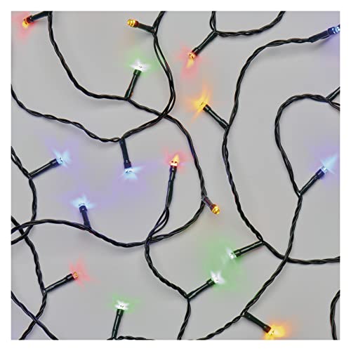 EMOS LED-Lichterkette bunt für Innen und Außen, 4m lange IP44...