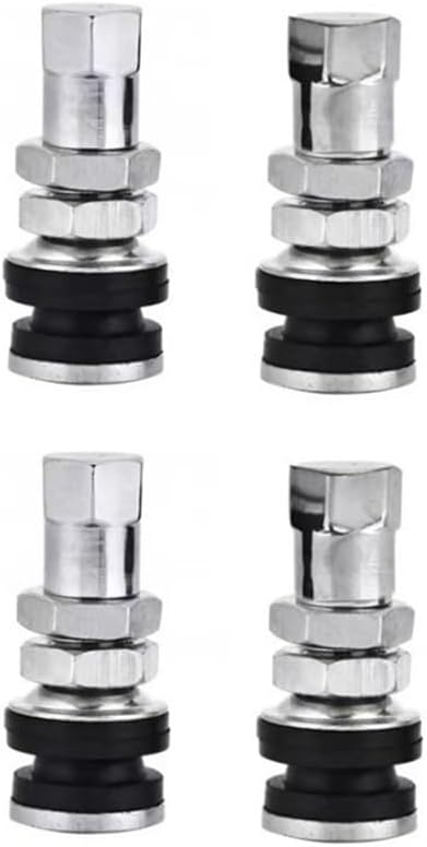 Car Tire Short Stems Stem with Rubber Gasket Fit for ATVs Lawn Mowers Go-Karts Boat Trailers Motorcycles