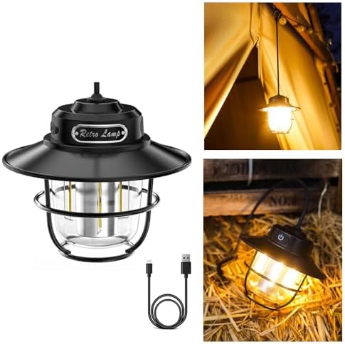 LED Rechargeable Retro Pony Camping Light - Portable Mini Horse Lamp With 3 Light Modes & Memory Function, Cute Outdoor/Indoor Light