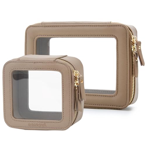Aveniee Clear Makeup Bag Set (2-Piece Mini & Midi) -
