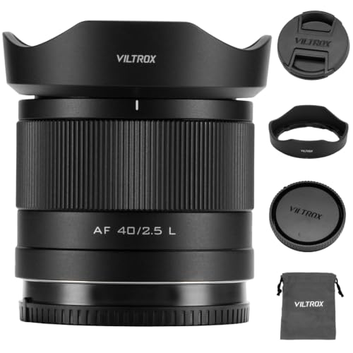 VILTROX AF 40mm F2.5 AF L�}�E���g�J�����p �t���t���[�� �I�[�g�t�H�[�J�X�����Y ��AF ���^�y�� 6�Q10���\�� �É�STM�t�H�[�J�X���[�^�[ �����B�� �X�g���[�g�B�e ���s�B�e vlog