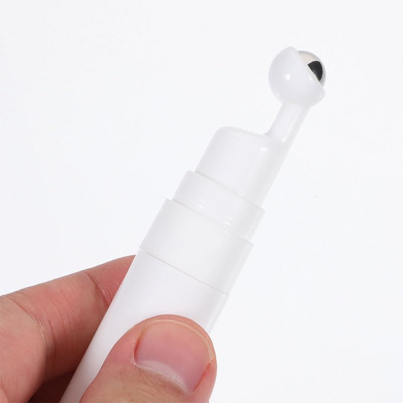 Refillable Eye Serum Roller Ball Applicator Bottle Empty Eye Cream Applicator Bottle for Skincare Portable Travel Cosmetic for under Massage 5.11 in