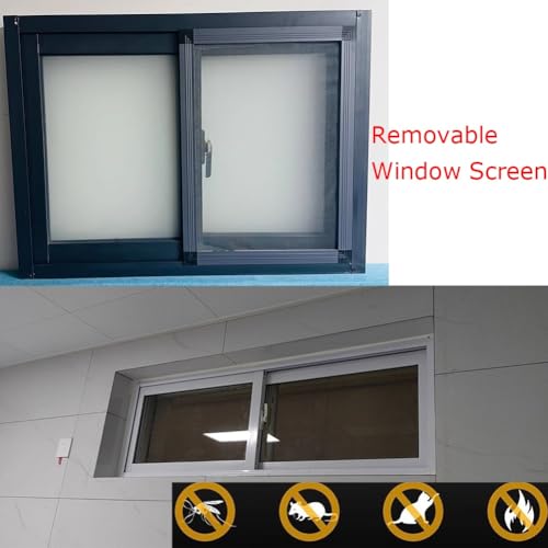 Ventana de aluminio para sótano antirrotura que soluciona la humedad en el baño 3