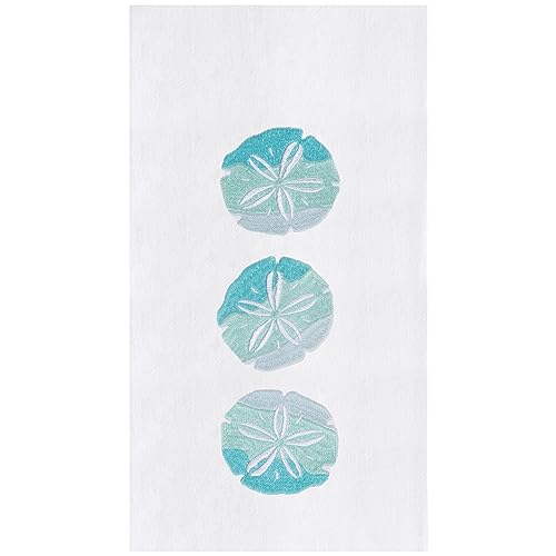 C&F Home Sand Dollar Trio Embroidered Cotton Flour Sack Kitchen Towel 18