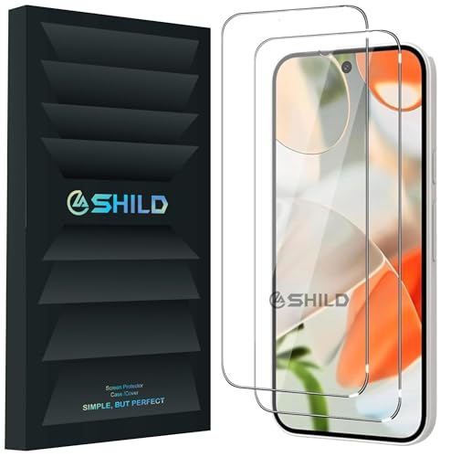 Image of SHILD (Pack of 2) Tempered Glass Screen Protector for Google Pixel 9 Pro XL (6.8-inch) | 9H Hardness | S-Pen Compatible | 100% Fingerprint Unlock | HD Clarity | Easy Installation | Scratch & Impact Resistant