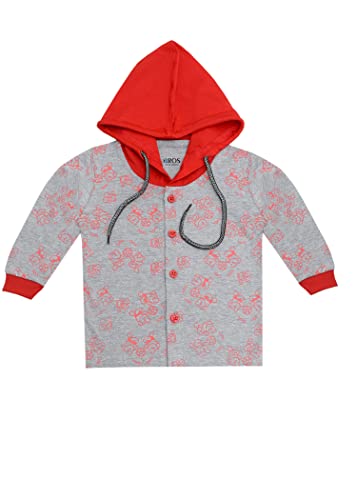 Image of 3BROS Cotton Bodysuit /Dress /Baba Suit for Boys /Girls Full Pajama Set & Casual Full Sleeves Shirt with Cap Attached Combo Kid's Set, Winter Collection for Kids, WinterWear for Kids