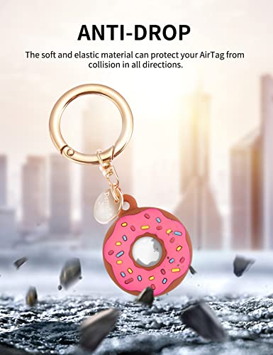 Watbro-Airtag-Keychain-Donut-Case-for-AirTag-TrackerCute-Protective-AirTag-Holder-with-Anti-Lost-KeychainAnti-Drop-Scratch