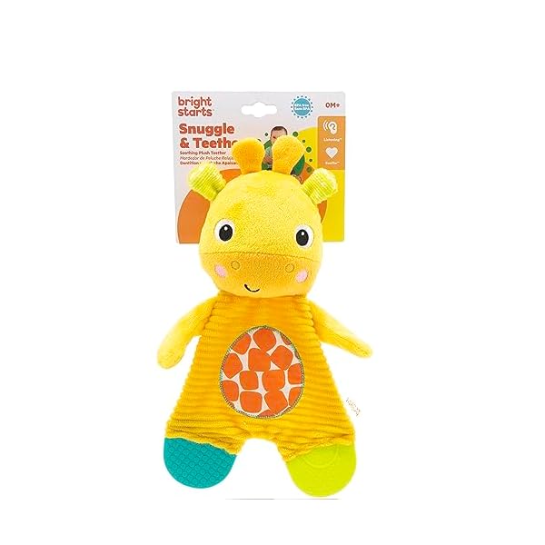 Bright Starts Snuggle & Teethe Plüsch-Babyspielzeug, Giraffe, BPA-frei – Bild 7